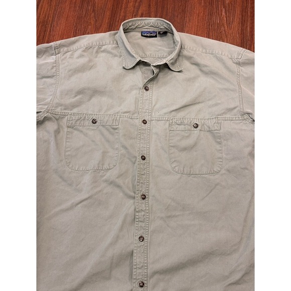 Patagonia Shirt Men's XL Button Up Long Sleeve Front Pockets - Picture 6 of 16